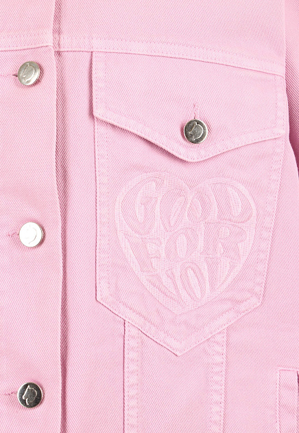Джинсовая куртка IRENEISGOOD  - Хлопок - цвет розовый