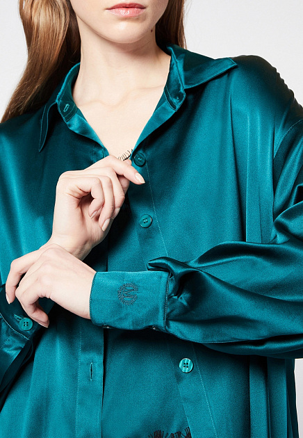 Рубашка MAX&MOI  - Шелк - цвет зеленый