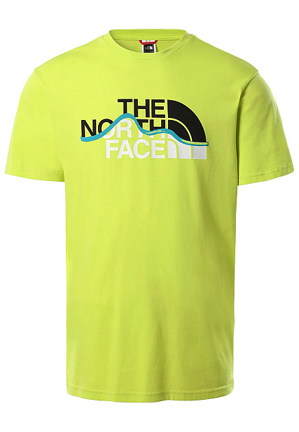Футболка неонового оттенка с логотипом THE NORTH FACE