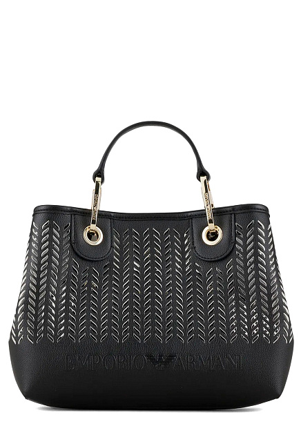 Перфорированная сумка шоппер EMPORIO ARMANI