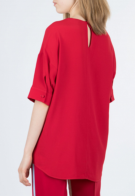 Блуза No21  - Ацетат, Шелк - цвет красный