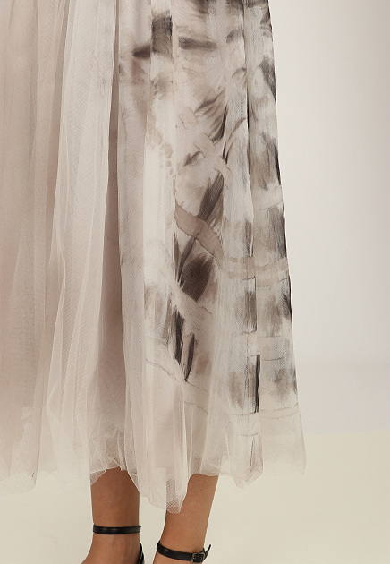 Воздушная юбка с абстрактным принтом FABIANA FILIPPI