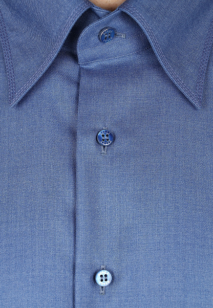 Рубашка ZILLI  - Кашемир, Шелк - цвет синий