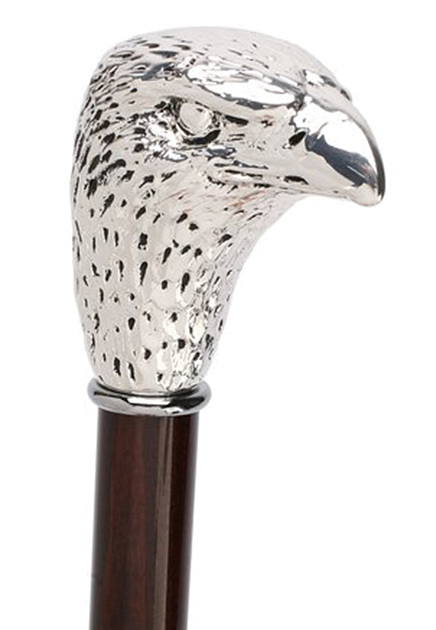 Серебристая ложка для обуви с рукояткой в виде орла PASOTTI - ИТАЛИЯ