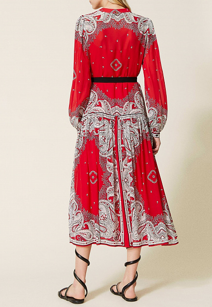 Платье TWINSET Milano  - Вискоза - цвет красный
