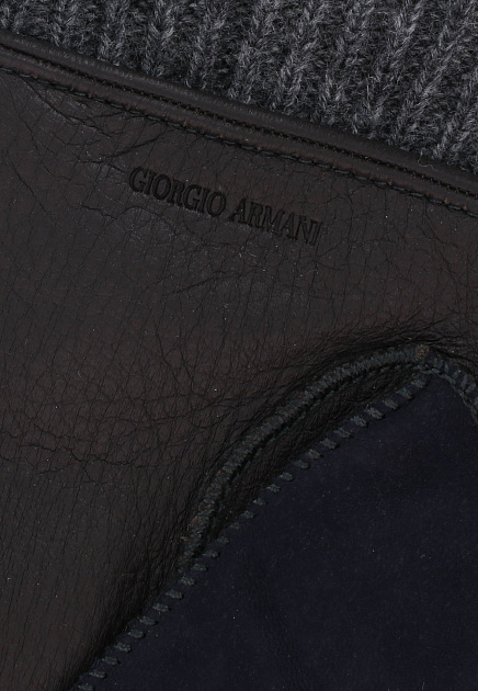 Перчатки GIORGIO ARMANI  - Кожа ягненка - цвет синий