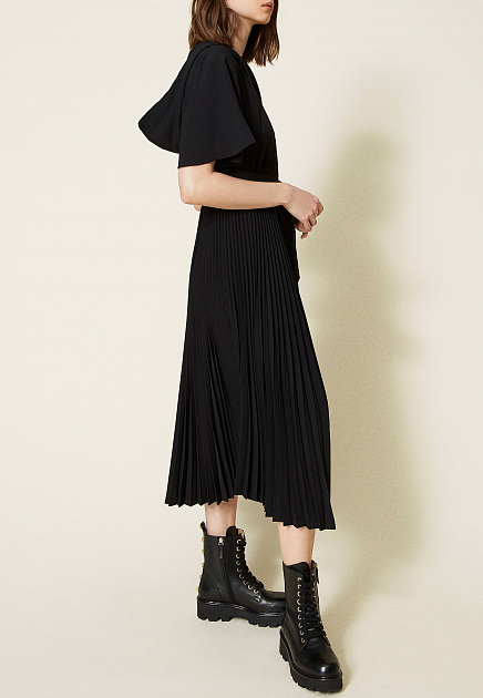 Платье TWINSET Milano  - Полиэстер - цвет черный