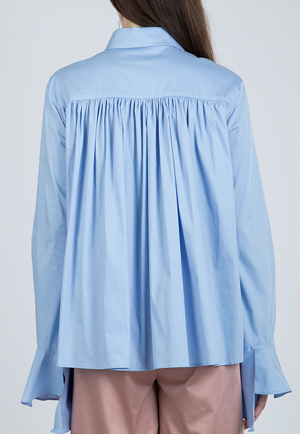 Рубашка VIA TORRIANI 88  - Хлопок - цвет голубой