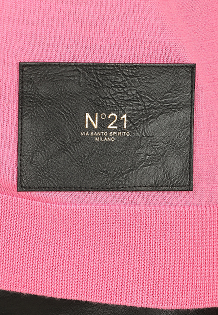 Кардиган No21  - Шерсть - цвет розовый