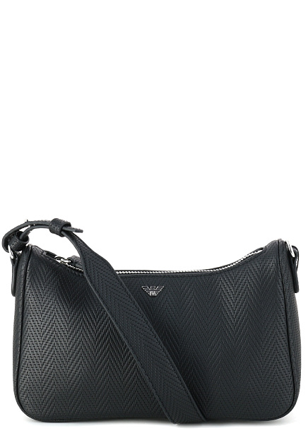 Сумка-багет с фактурным рисунком EMPORIO ARMANI