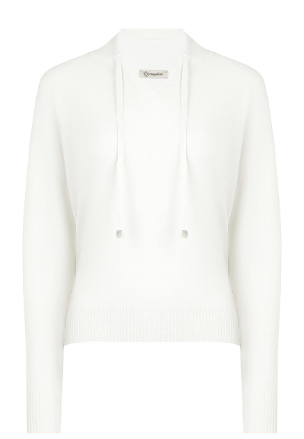 Белый пуловер CAPPELLINI BY PESERICO