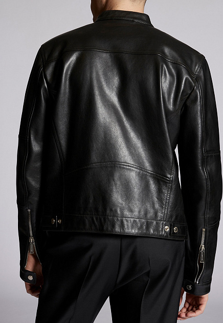 Куртка DSQUARED2  - Кожа - цвет черный