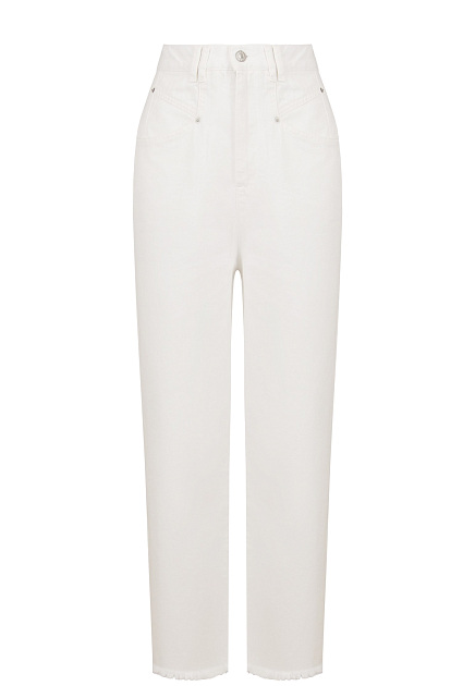 Белые джинсы с прорезными карманами ISABEL MARANT