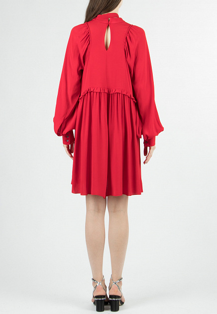 Платье No21  - Ацетат, Шелк - цвет красный