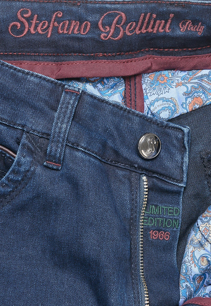 Прямые синие джинсы STEFANO BELLINI - ИТАЛИЯ