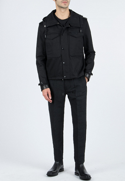Куртка SAINT LAURENT  - Хлопок - цвет черный