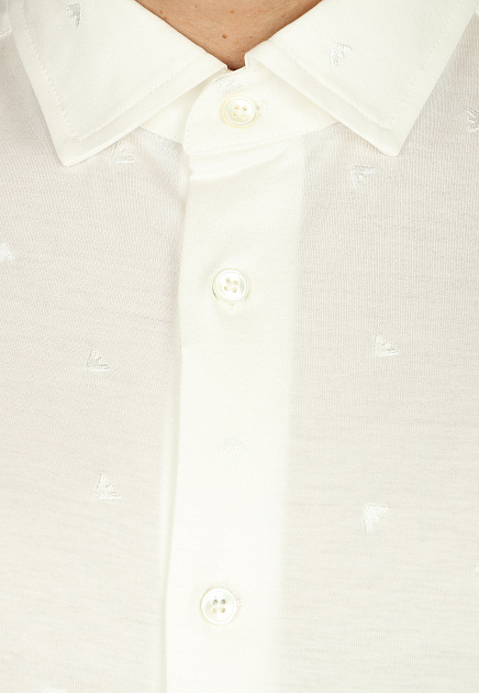 Рубашка EMPORIO ARMANI  - Лиоцелл, Хлопок - цвет белый