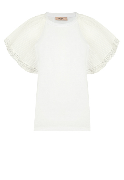 Блуза с кружевными рукавами  TWINSET Milano