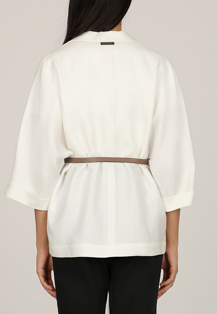 Пиджак PESERICO  - Лён - цвет белый