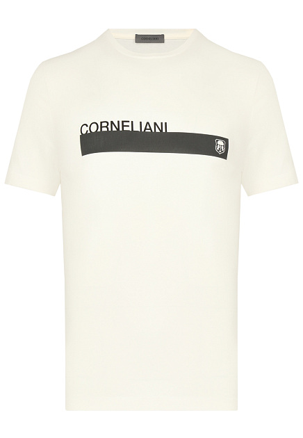 Футболка с логотипом CORNELIANI