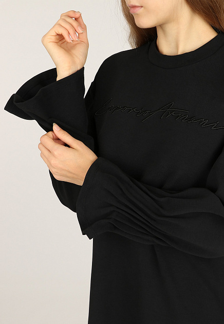 Платье EMPORIO ARMANI  - Хлопок - цвет черный