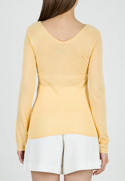 Пуловер MAX&MOI  - Шелк - цвет желтый