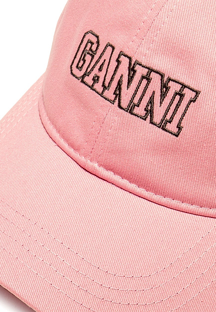 Бейсболка GANNI  - Хлопок - цвет розовый