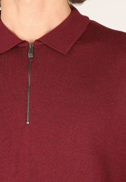 Поло CORNELIANI  - Шерсть - цвет красный