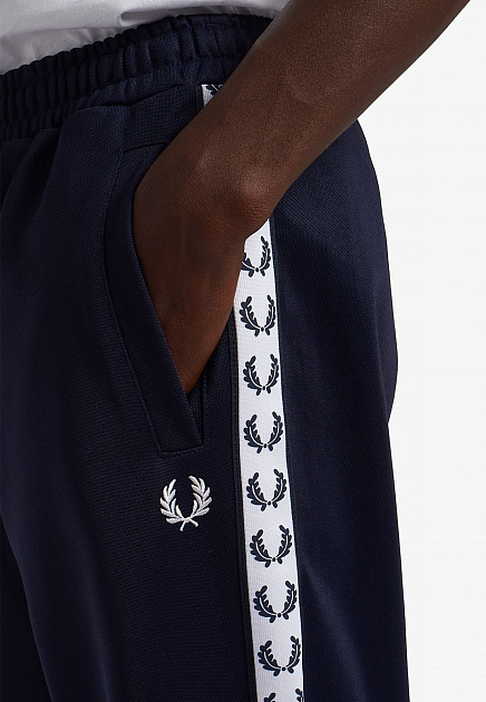 Брюки FRED PERRY  - Полиэстер, Хлопок - цвет синий