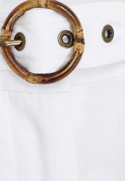 Белые шорты с накладными карманами ZIMMERMANN