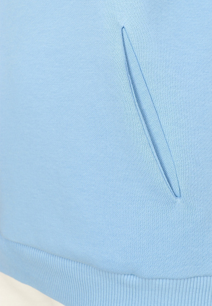 Голубой свитшот с минималистичным декором ELYTS