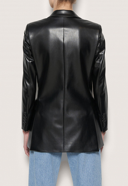 Черный кожаный пиджак GCDS - ИТАЛИЯ