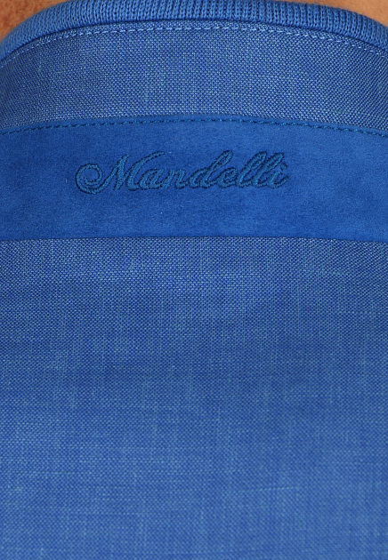 Куртка MANDELLI  - Лён, Шерсть - цвет голубой