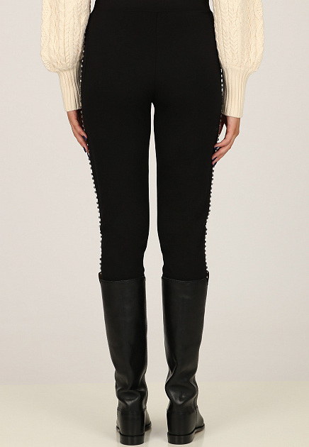 Брюки TWINSET Milano  - Вискоза, Полиамид - цвет черный