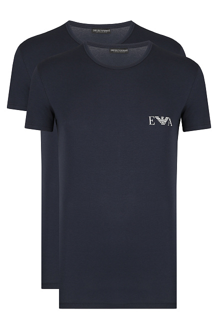 Комплект хлопковых футболок с логотипом EMPORIO ARMANI Underwear