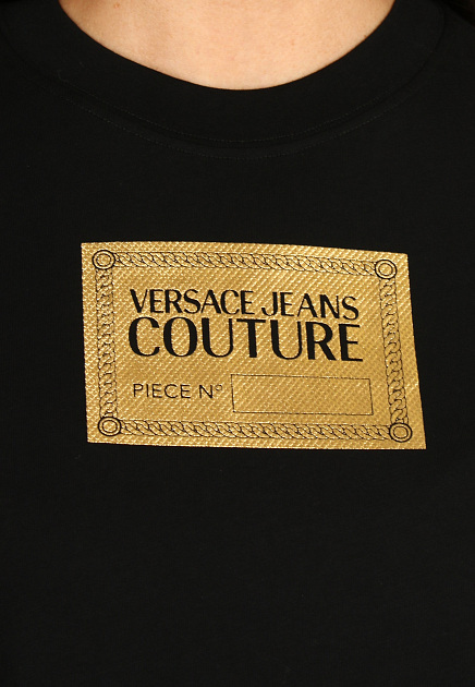 Футболка VERSACE JEANS COUTURE  - Хлопок - цвет черный