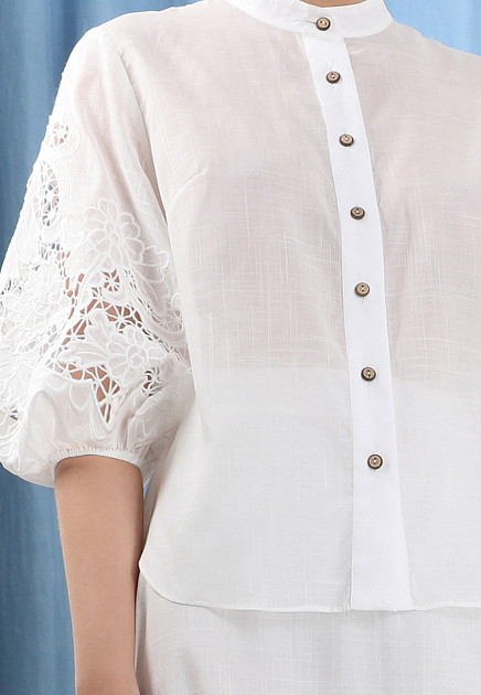 Блуза ZIMMERMANN  - Хлопок - цвет белый