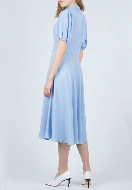 Платье No21  - Ацетат, Шелк - цвет голубой