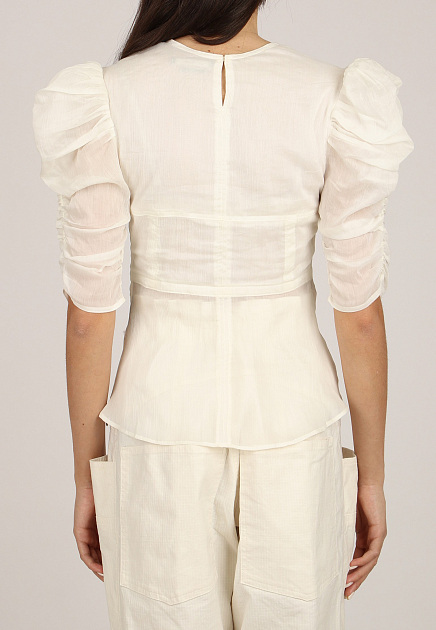 Блуза ISABEL MARANT  - Хлопок - цвет белый