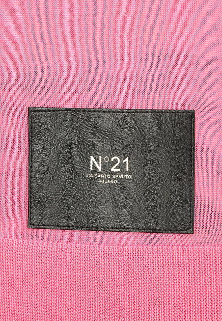 Водолазка No21  - Шерсть - цвет розовый