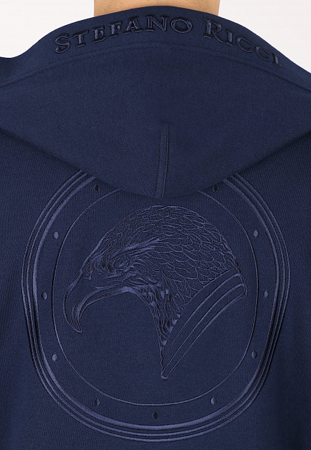 Синяя олимпийка с изображением головы орла STEFANO RICCI