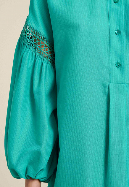Блуза LUISA SPAGNOLI  - Хлопок - цвет голубой