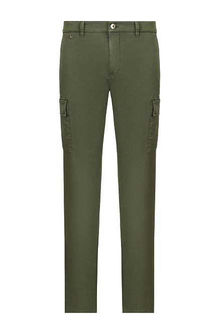Хлопковые брюки с накладными карманами AERONAUTICA MILITARE