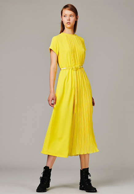 Длинное желтое платье ERMANNO ERMANNO SCERVINO