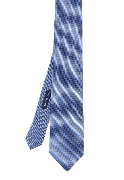 Голубой галстук из шелка CORNELIANI