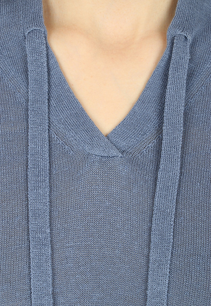 Пуловер CAPPELLINI BY PESERICO  - Хлопок, Лён - цвет синий