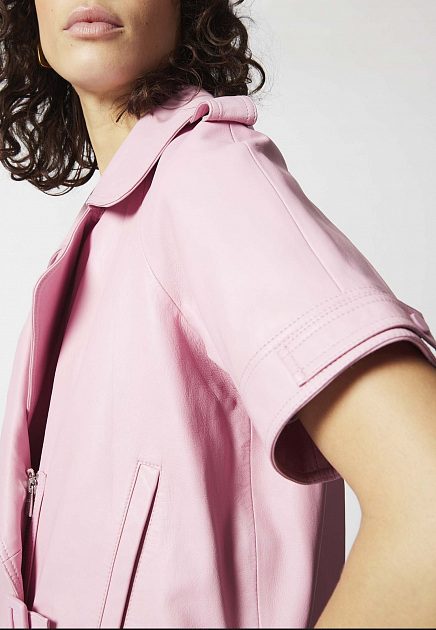 Куртка MAX&MOI  - Кожа - цвет розовый
