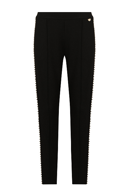 Черные облегающие спортивные брюки TWINSET Milano