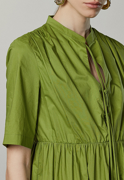 Платье PATRIZIA PEPE  - Хлопок - цвет зеленый