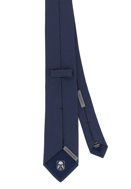 Темно-синий галстук из шелка CORNELIANI - ИТАЛИЯ